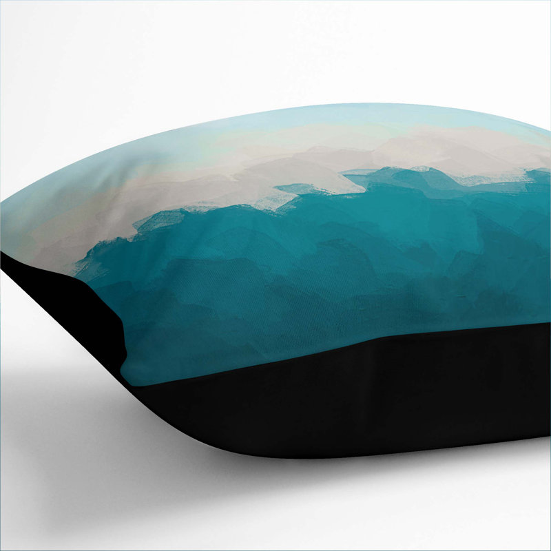 Square Throw Cushion, Black, 40cm H x 40cm W x 15cm D