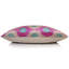 Coussin en velours de soie rose et turquoise