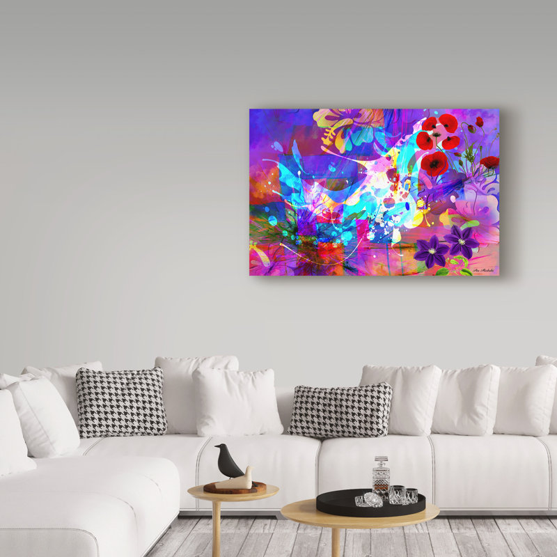 « color explosion 8 », reproduction d’impression sur toile tendue, H 22 po x l 32 po