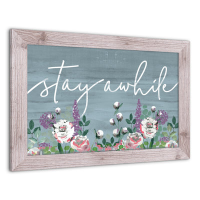 «Stay A Time», reproduction encadrée