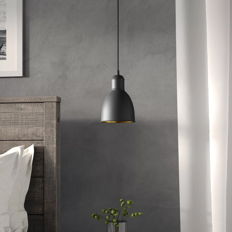Luminaire suspendu en forme de cloche à 1 lumière Marblehead