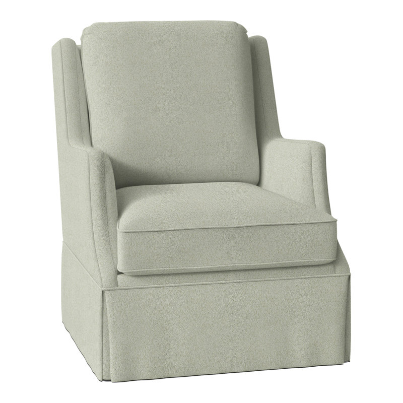 Savannah Linen Boucle Swivel Wingback Chair, Parchment (8794 70)