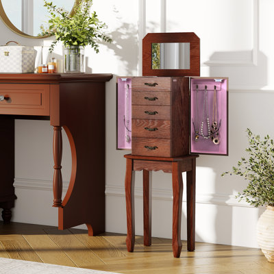 Clarisha 12.5'' Wide Freestanding Jewelry Armoire