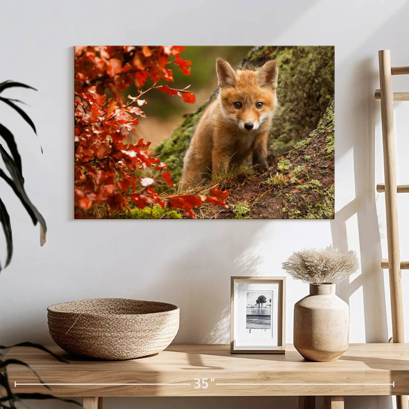 Brampt Fox Pup, 16" H x 24" W