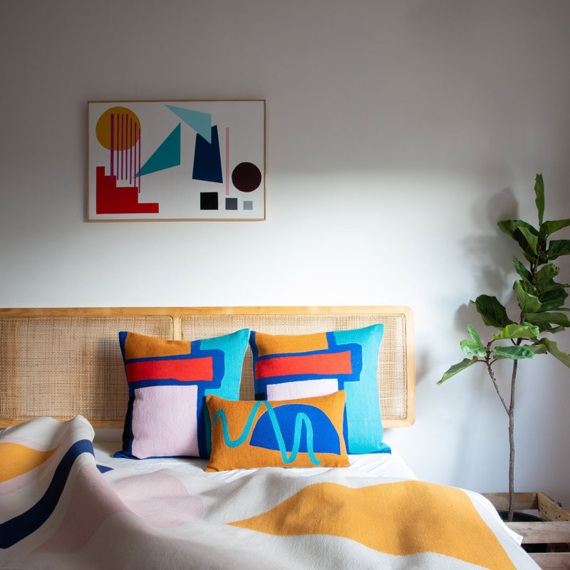 Blah Blah Wool Lumbar Pillow Cover