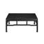 Table basse carrée noire en bois