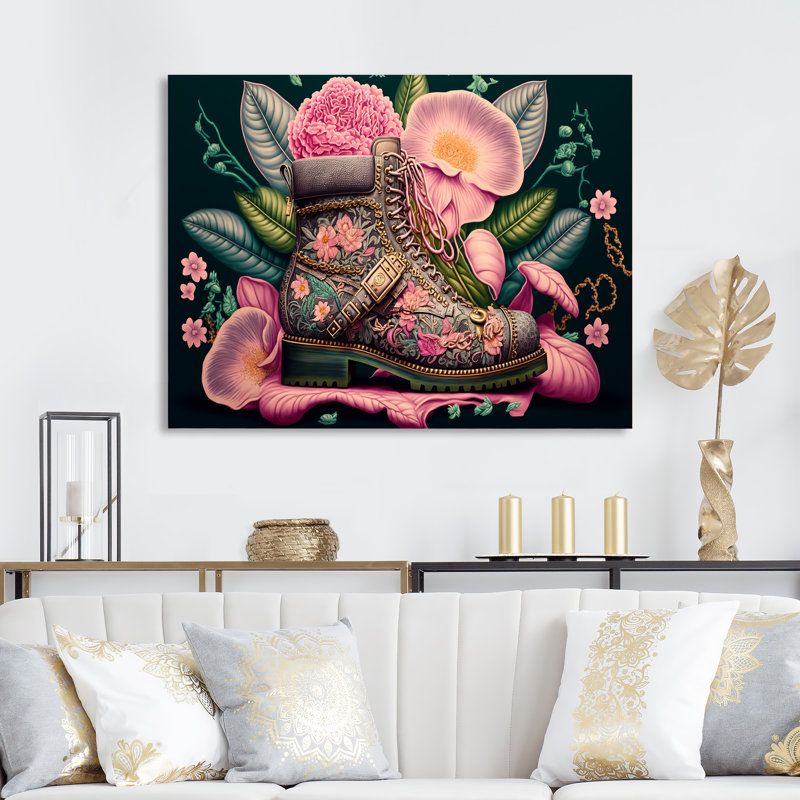 Fashion Wall Decor on Metal, 12" H x 20" W x 1" D