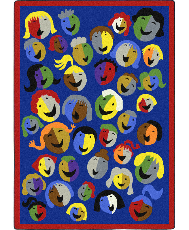 Tapis Just for Kids, Rectangle 5 pi 4 po x 7 pi 8 po, Rouge