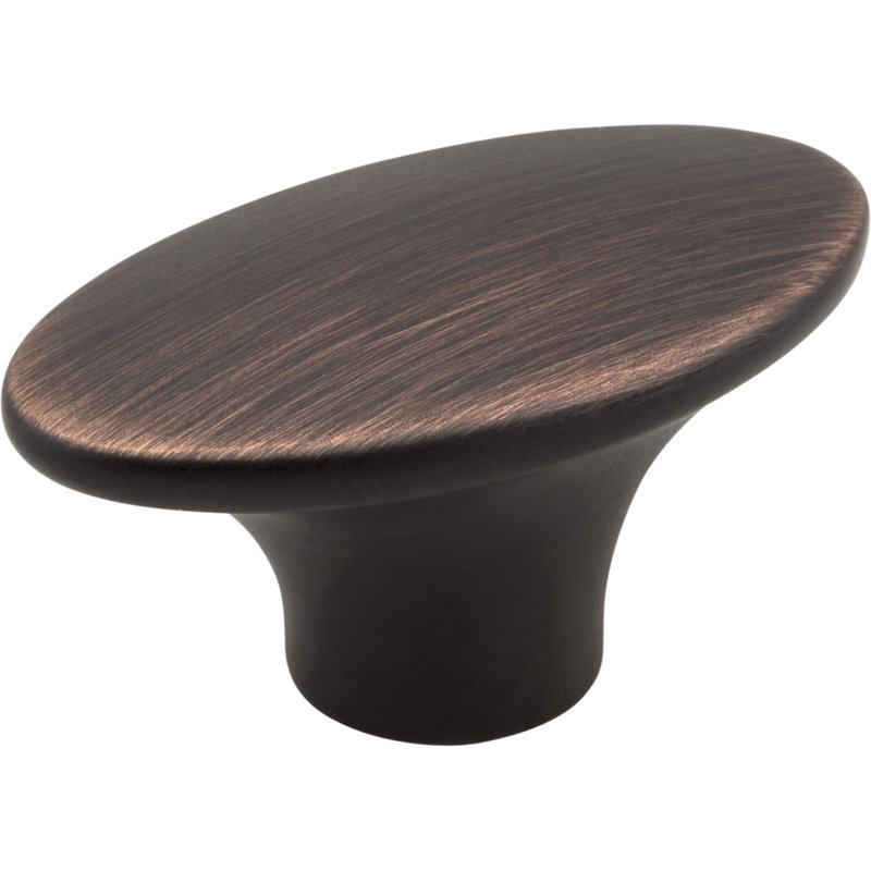 Hudson Oval Knob, Brushed Oil Rubbed Bronze