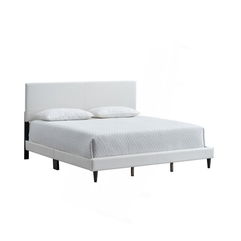 Lit (matelas non inclus), Blanc, Grand lit