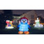 Pingouin gonflable de Noël 6 pi GOOSH portant des vêtements et un chapeau de père Noël avec lumière DEL intégrée 