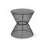 Table d'appoint en fer durable avec motif en maille Breezy, pour une utilisation extérieure et intérieure-1885535366