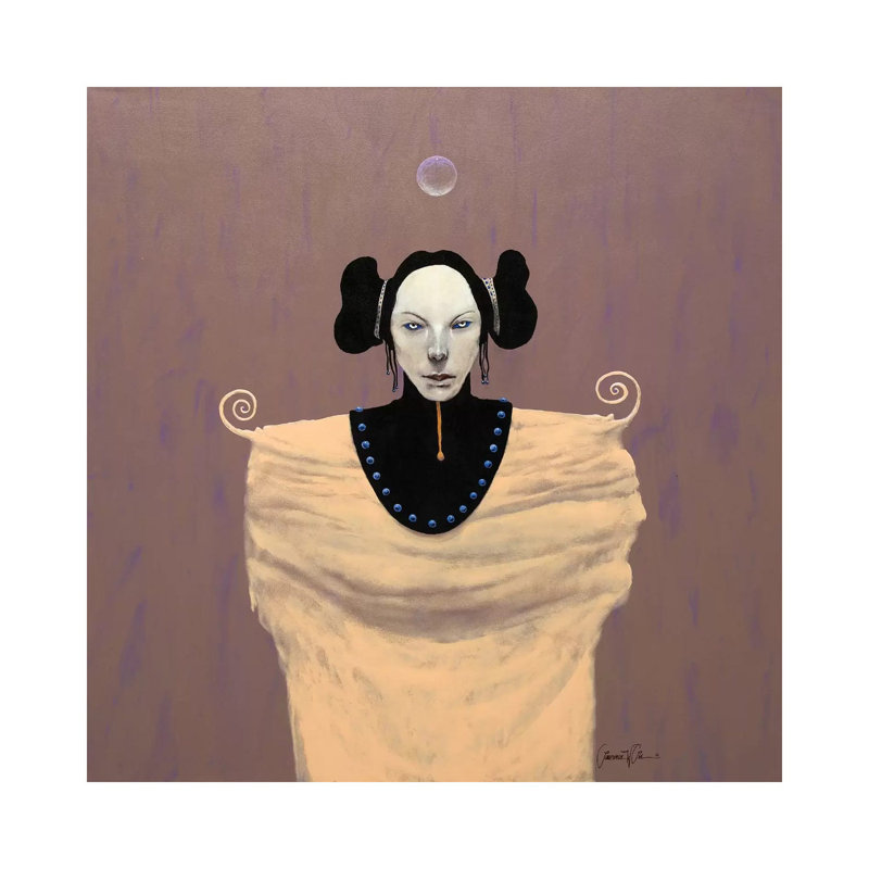 Ghost Talker by Lawrence Lee - Wrapped Canvas Painting, 30.48 cm H x 30.48 cm W