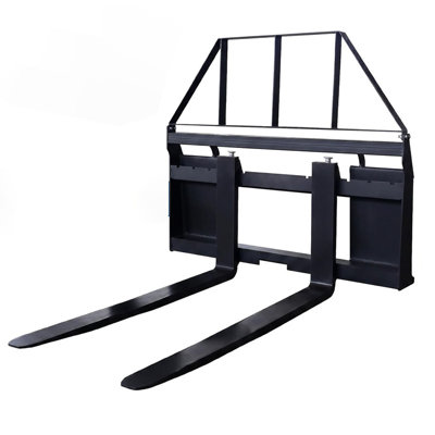 Fixation de fourche à palette 48 po, fourche de tracteur robuste avec largeur réglable pour les chargeuses