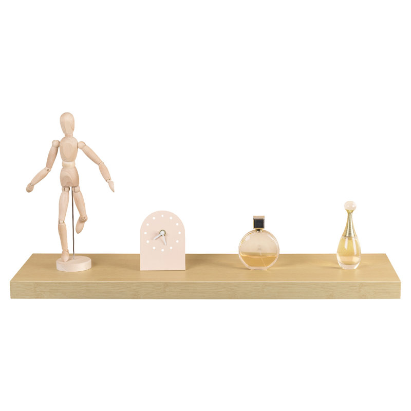 Derrance Floating Shelf, 3.8cm H x 80cm W x 22.9cm D, Wood