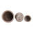 Fluted Ceramic Planter Set for Outdoor & Indoor Planter Styling - Classic Flower Pots for Home Decor in Living Room or Patio - Set of 3, 15", 12", 9"-1841331464