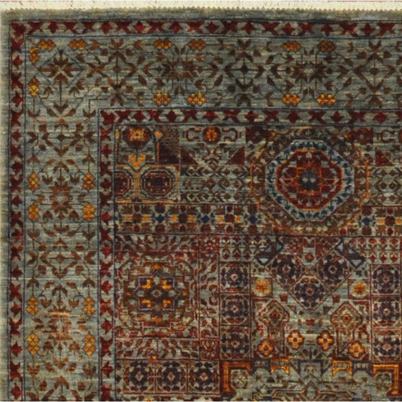 Tapis en laine noué à la main Bungalow Rose