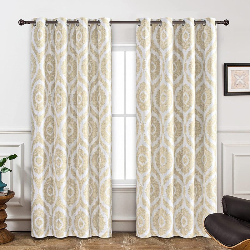 Rideau en polyester Redning, Brun clair