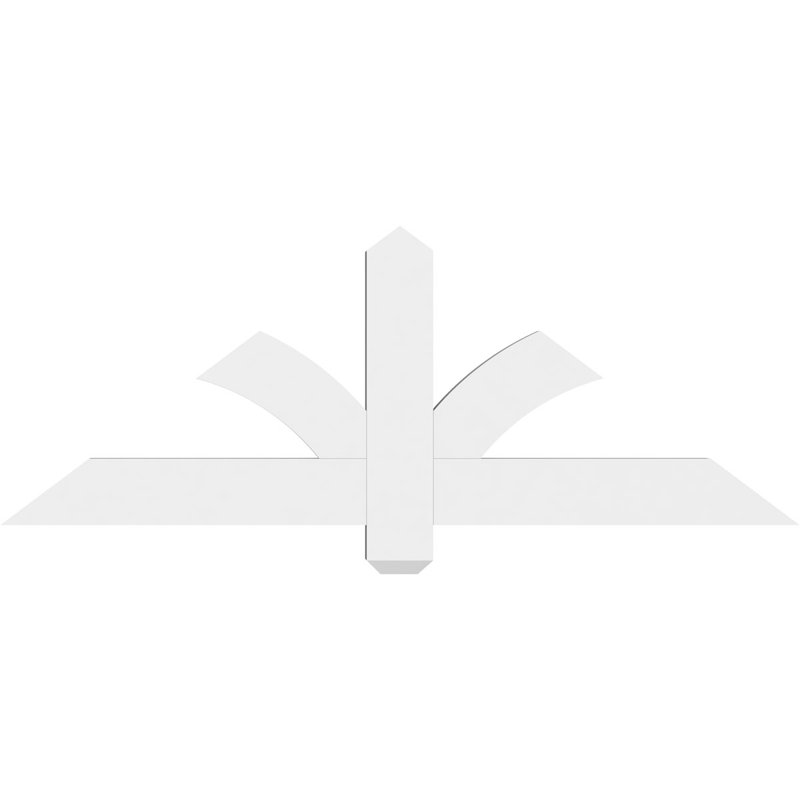 Support pour pignon en PVC Redmond, H 18 po x l 48 po (pas: 9/12), P 2 po x F 4 po