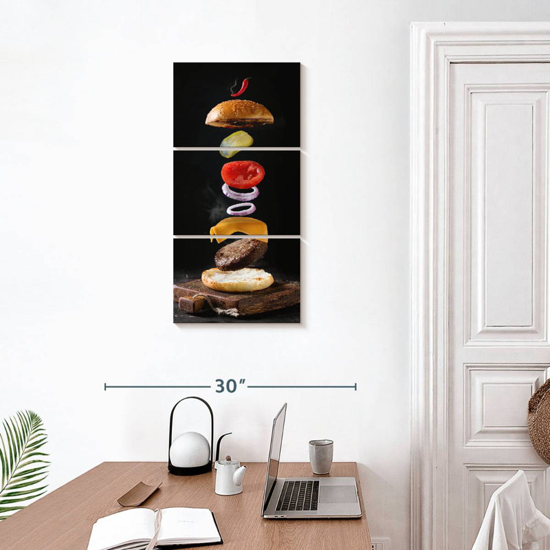 Burger, 32" H x 15" W