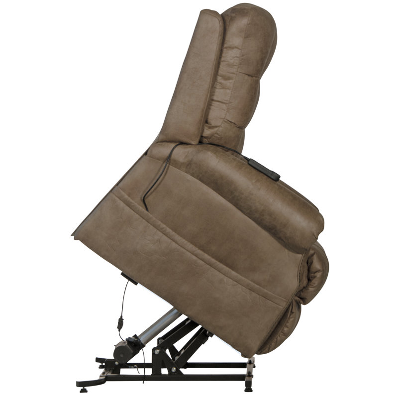 Fauteuil inclinable Burech, Similicuir limon