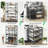 6 Tier Metal Shoe Rack, with Adjustable Flat or Angled Shelves, Set of 2, 3-Tier Stackable Shelf-1466676724