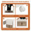 Dulcinea Plastic 6 - Door Rectangle Accent Cabinet-1393582225