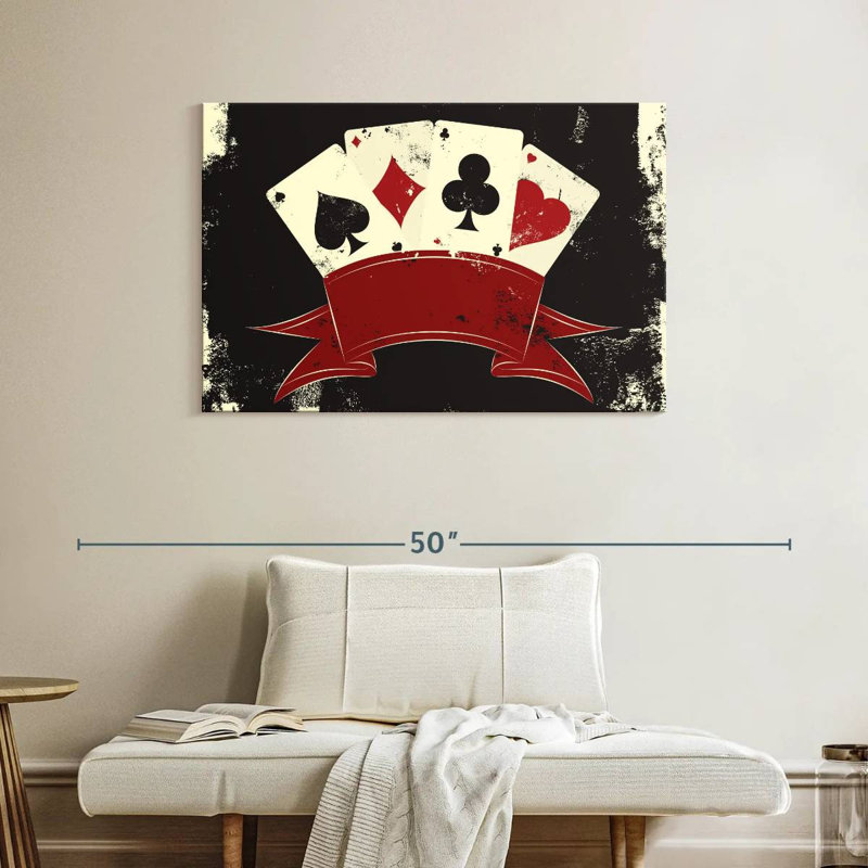 Emblème du casino de Senne, H 26 po x l 39 po