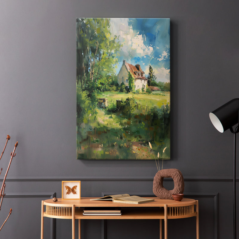 Série LANDSCAPES XCVI - Toile tendue avec châssis Premium - Prêt à être accroché, H 18 po x l 12 po