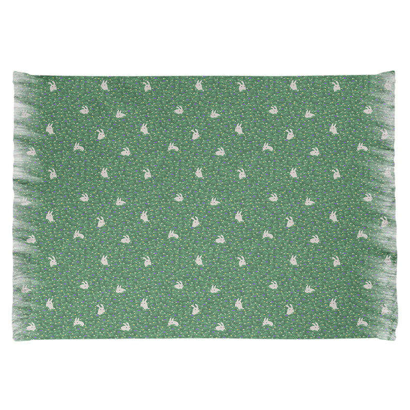 Tapis vert à motif de lapin Mcguigan, Oui