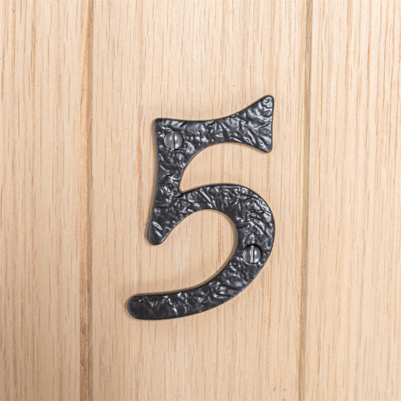 8.6cm H Iron House Number