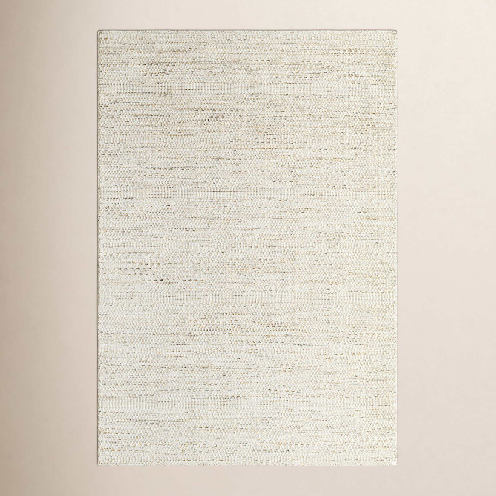 Lavande Wool Area Rug in Beige, Rectangle 2' x 3'