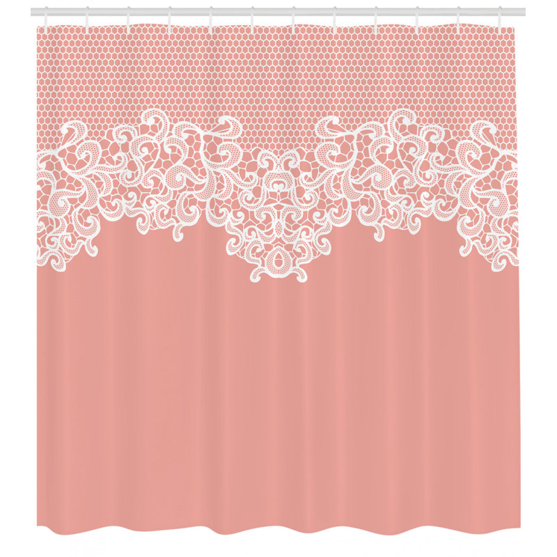 Shower Curtain with Hooks Included, 75" H x 69" W