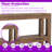 Narrow 2-Tier Storage Console Table, MDF Sofa Table