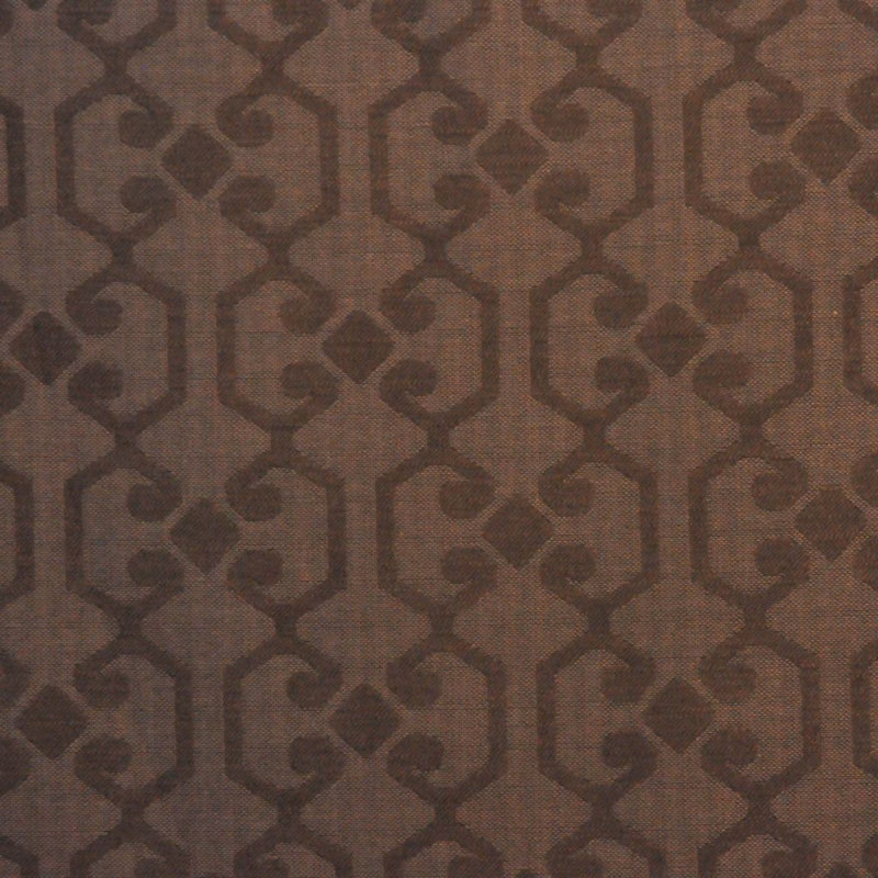 Allure Quatrefoil Fabric, Chocolate