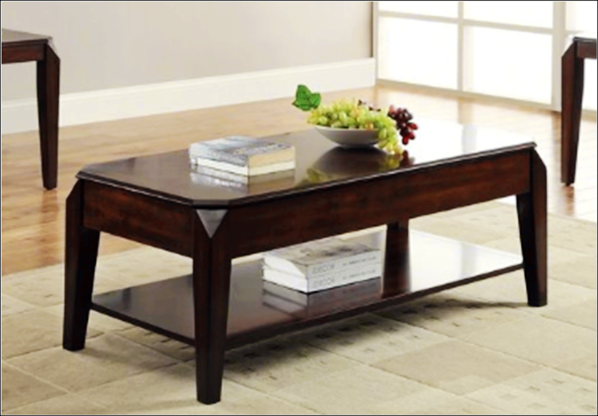 Lark Manor Walnut Finish Coffee Table With Lift Top - Wayfair Canada