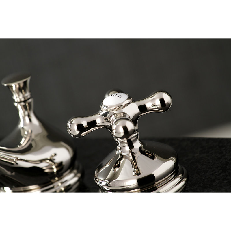 Robinet de salle de bain espacé Kingston, Nickel poli