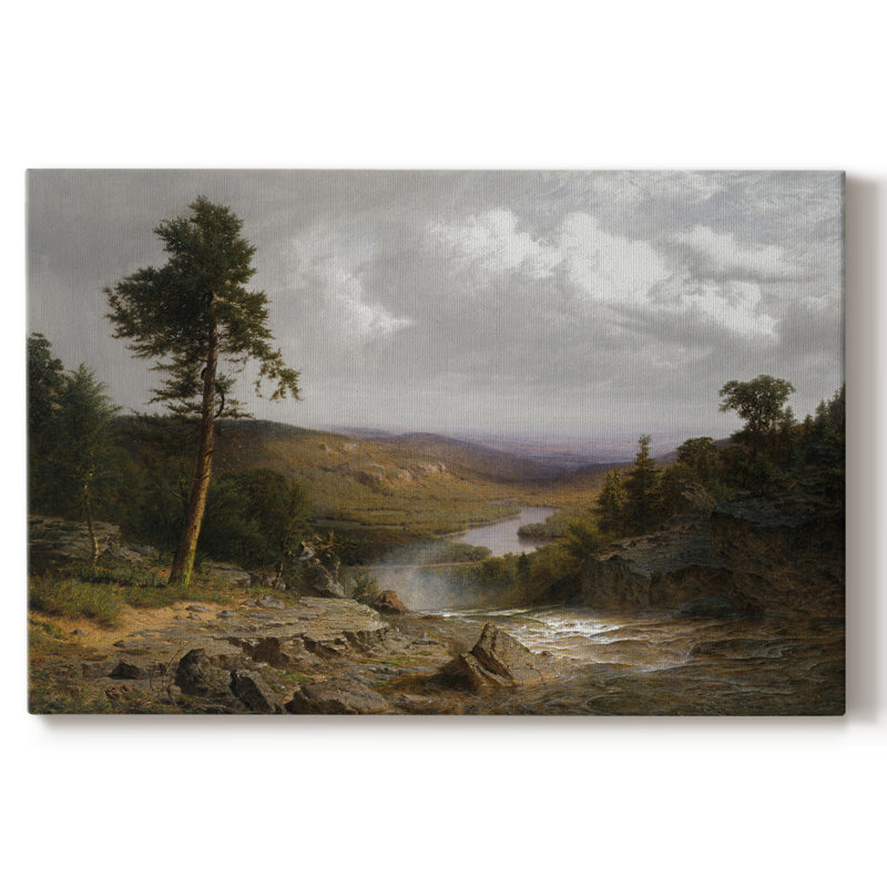 Paysage rétro - CMXCIV sur toile, H 41 po x l 61 po
