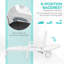 Chaise longue sur roulettes Outsunny