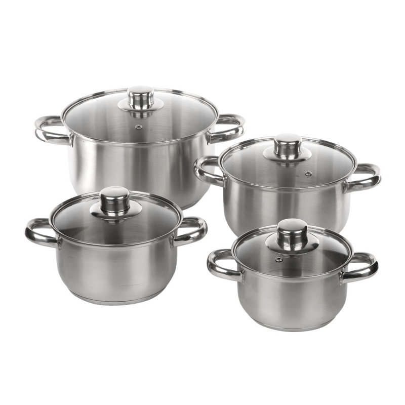Symple Stuff Mauro Stainless Steel Pot Set