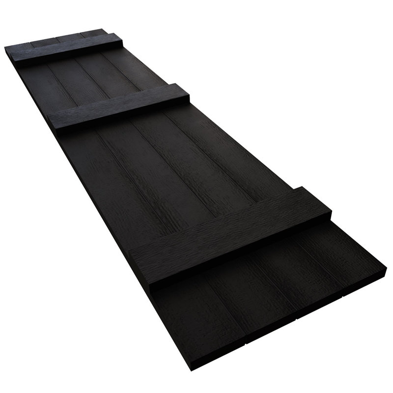 14'' Board & Batten Shutters, Black, 78"
