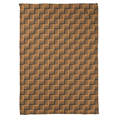 Couverture polaire à rayures classic basketweave