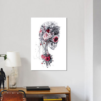 « floral crâne series », impression sur toile