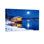 «Christmas Santa Boat Christmas Night Moon Snow Water Lights Tree», ensemble de 3 impressions d'art sur toile