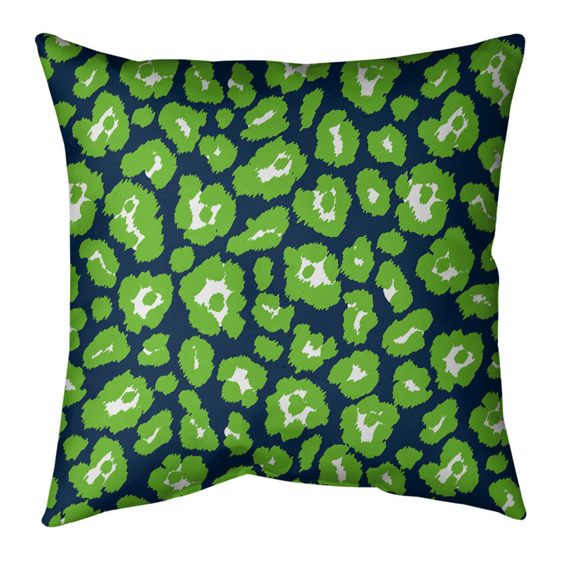 Square Pillow Cover, 16" x 16", Cotton Twill, Blue/Green