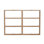 Tablette murale Laural, 33,3 po x 23,6 po x 3,5 po | 100% panneau de particules enduit de mélamine, épaisseur: 0,7 pouce | Nombreuses tablettes pour un rangement et une présentation élégants | Design scandinave, parfait pour la maison ou le bureau