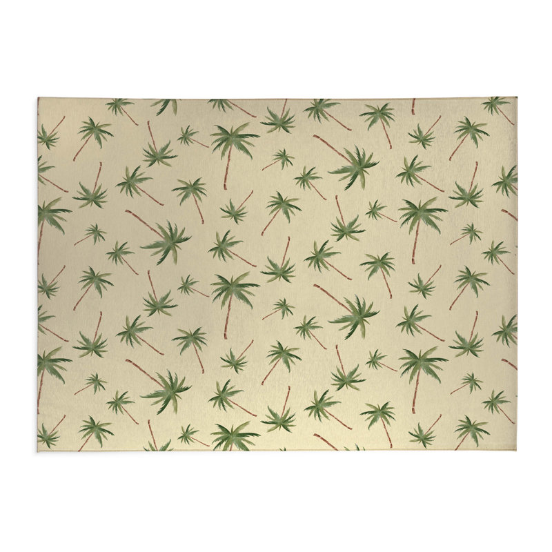 Summer Palms Outdoor Rug, Rectangle 5' x 7'