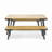 1 Dining Table+2 Dining Benches