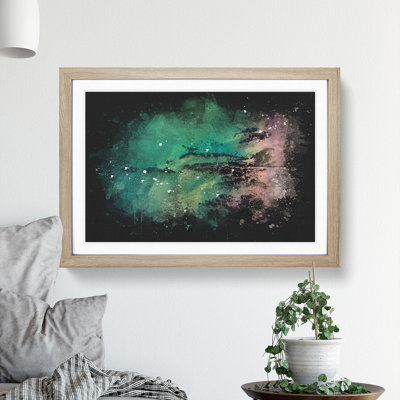 The Jurassic Coast in Dorset Paint Splash - Picture Frame Graphic Art