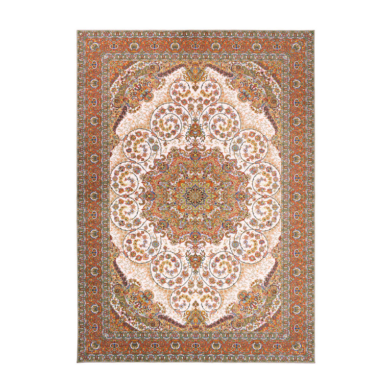 Tapis oriental ambre tissé à plat Zahara Amber, Rectangle 5 pi x 7 pi